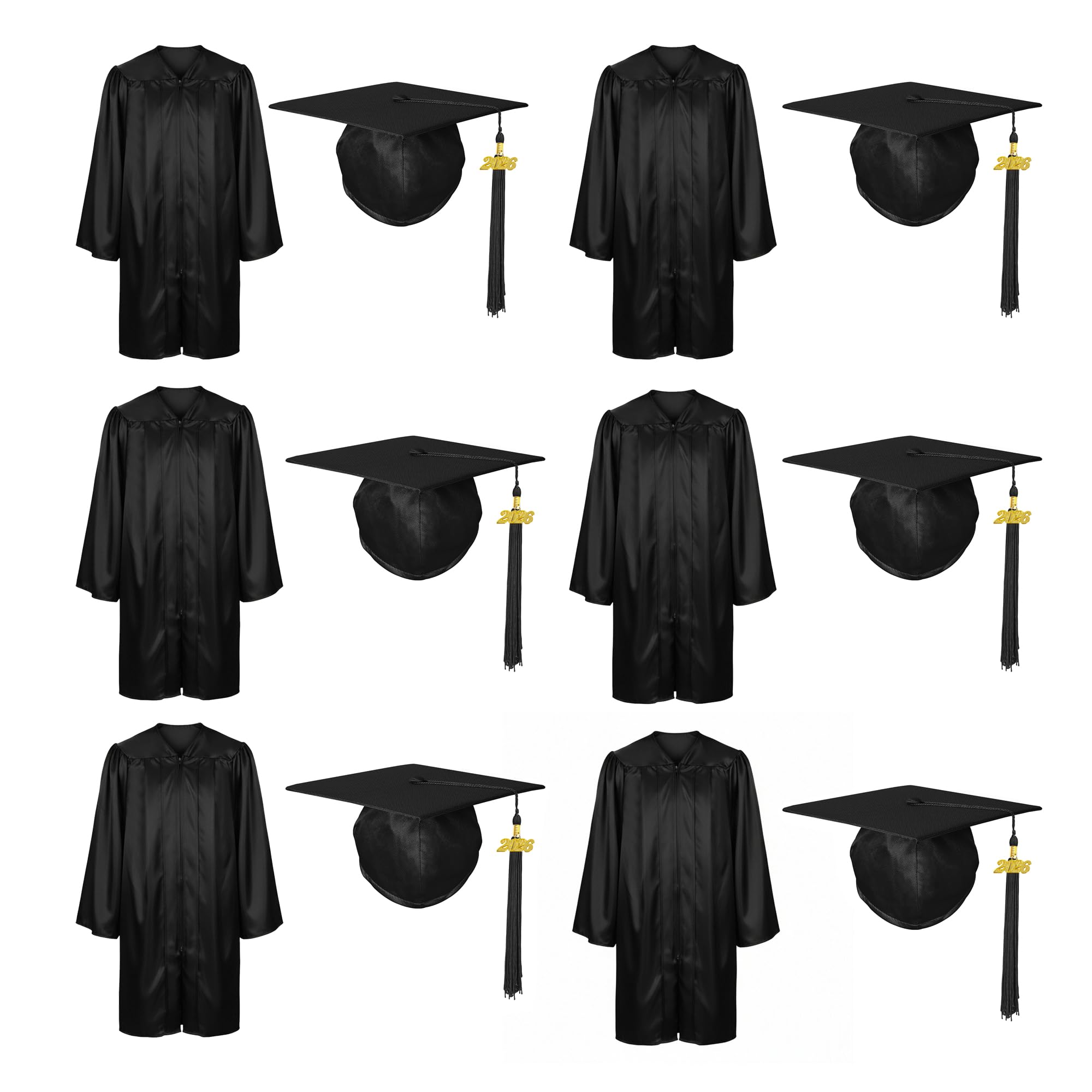 Shiny Preschool Kindergarten Graduation Cap Gown Set for Kids With 2026 2025 Tassel Charm