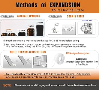 Acoustic Foam Panels 48 Pack – 1" x 12"x 12" High Density Soundproofing Wedges for Wall, Noise Absorbing and Sound-Damping, Quick-Recovery, Fire-Resistant – Perfect for Studio, Office, Gaming Room