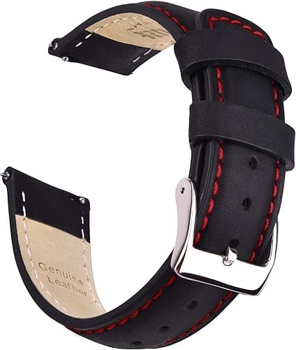 Ritche - Correa de reloj de cuero de liberación rápida, 18, 19, 20, 21, 22, 23 y 24mm