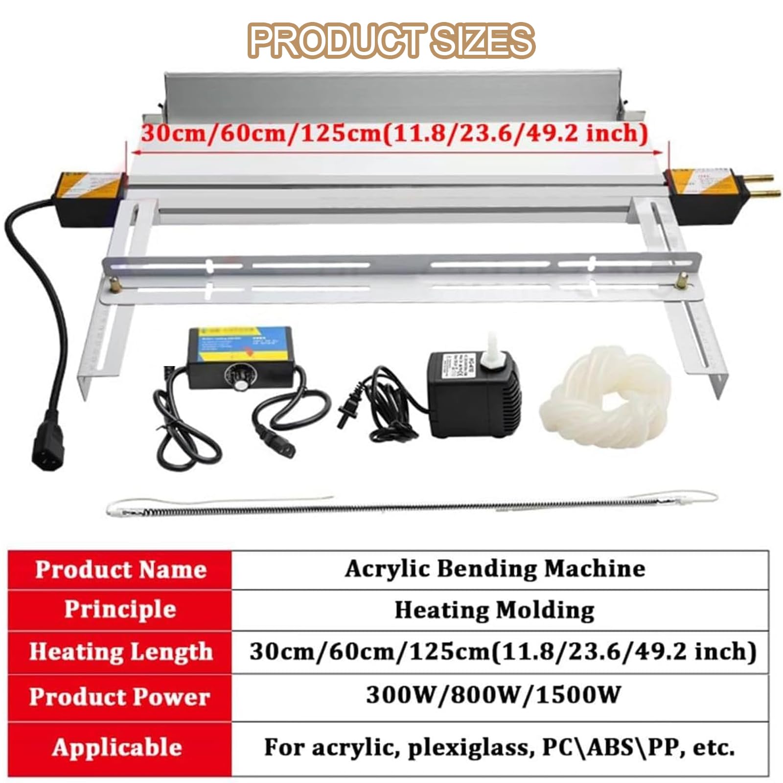 Dobladora eléctrica de acrílico caliente, temperatura ajustable, para 1-6 mm de grosor, con soporte y ángulo, para hacer carteles y decoración