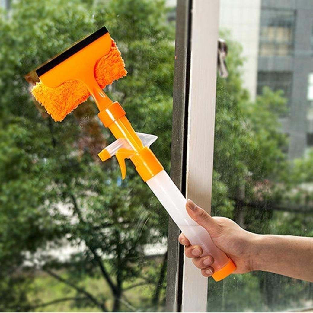 ONPRIX Glass Wiper Car Window Cleaner 3 in 1 Spray Type Cleaning Easy Glass Wiper Window Cleaning Wiper Spray Bottle Sprayer Glass Wiper Window Mirror Cleaning for Bathroom Tiles,Table, Office, car (B09P3TGZTN) Amazon Price History, Amazon Price Tracker