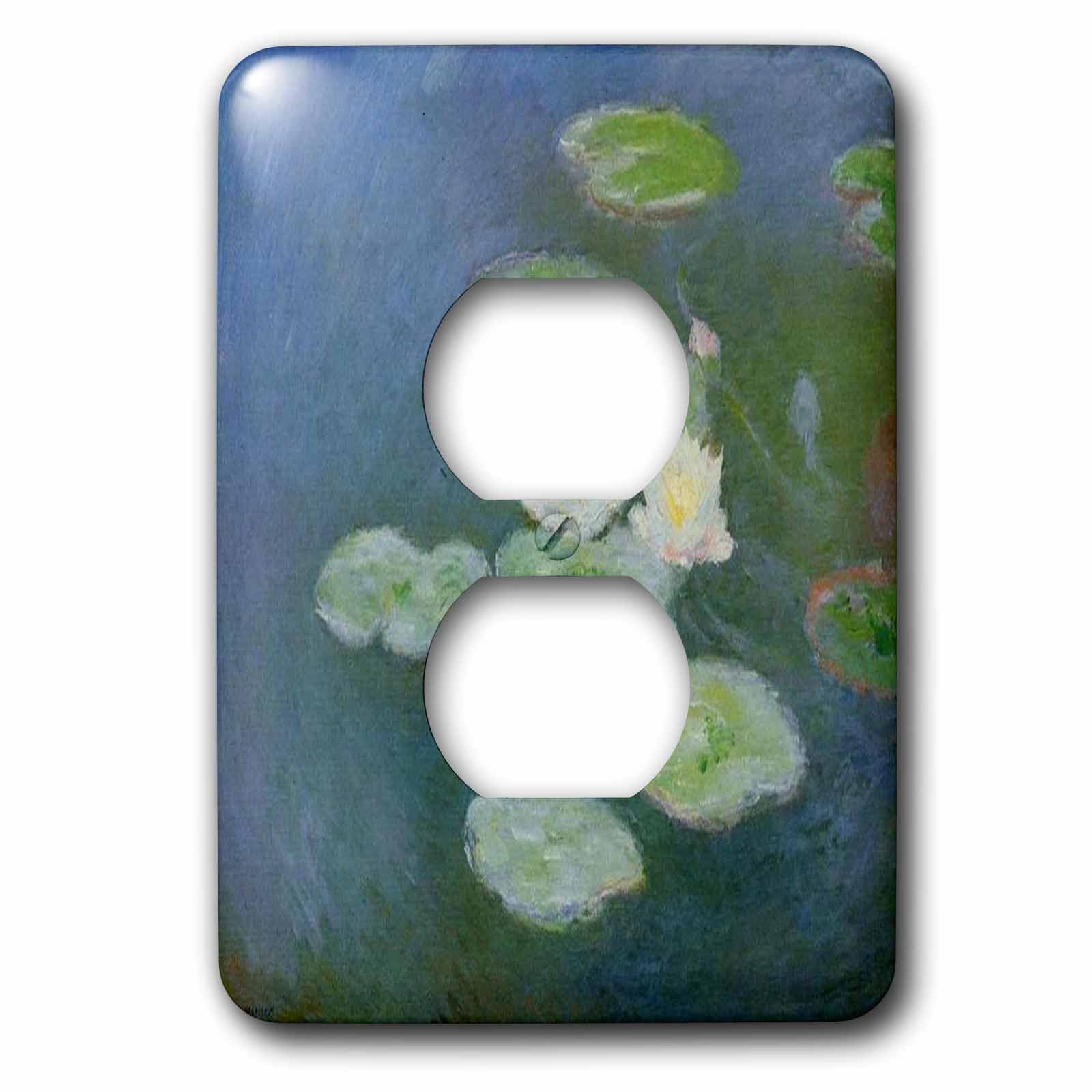 Tapas de enchufe de diseño Monet 3dRose acabado artístico exclusivo para estancias elegantes