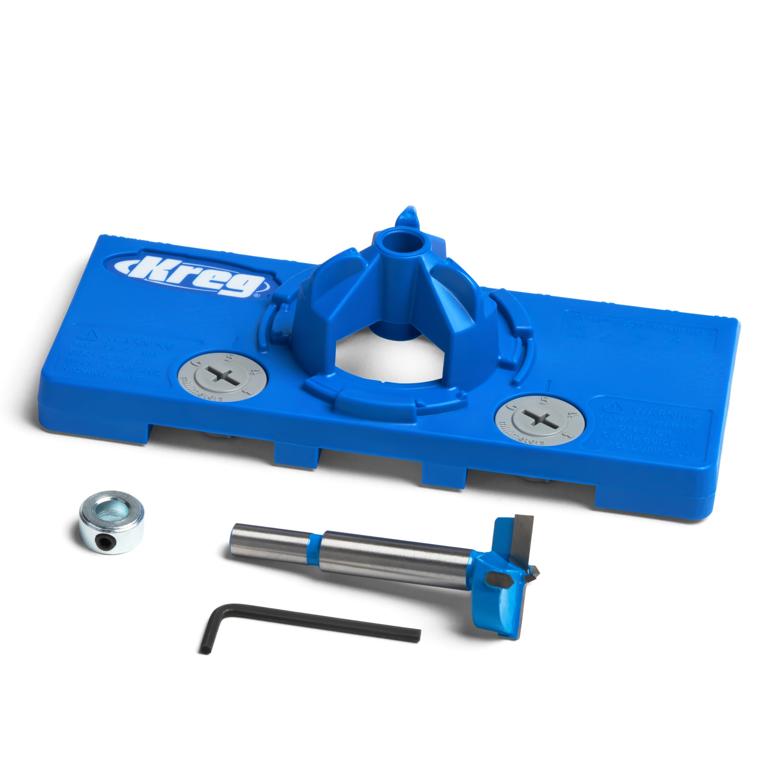 Kreg Concealed Hinge Jig - 35mm Cup Drilling Jig - Adjustable Cabinet Door Installation Tool - KHI-Hinge