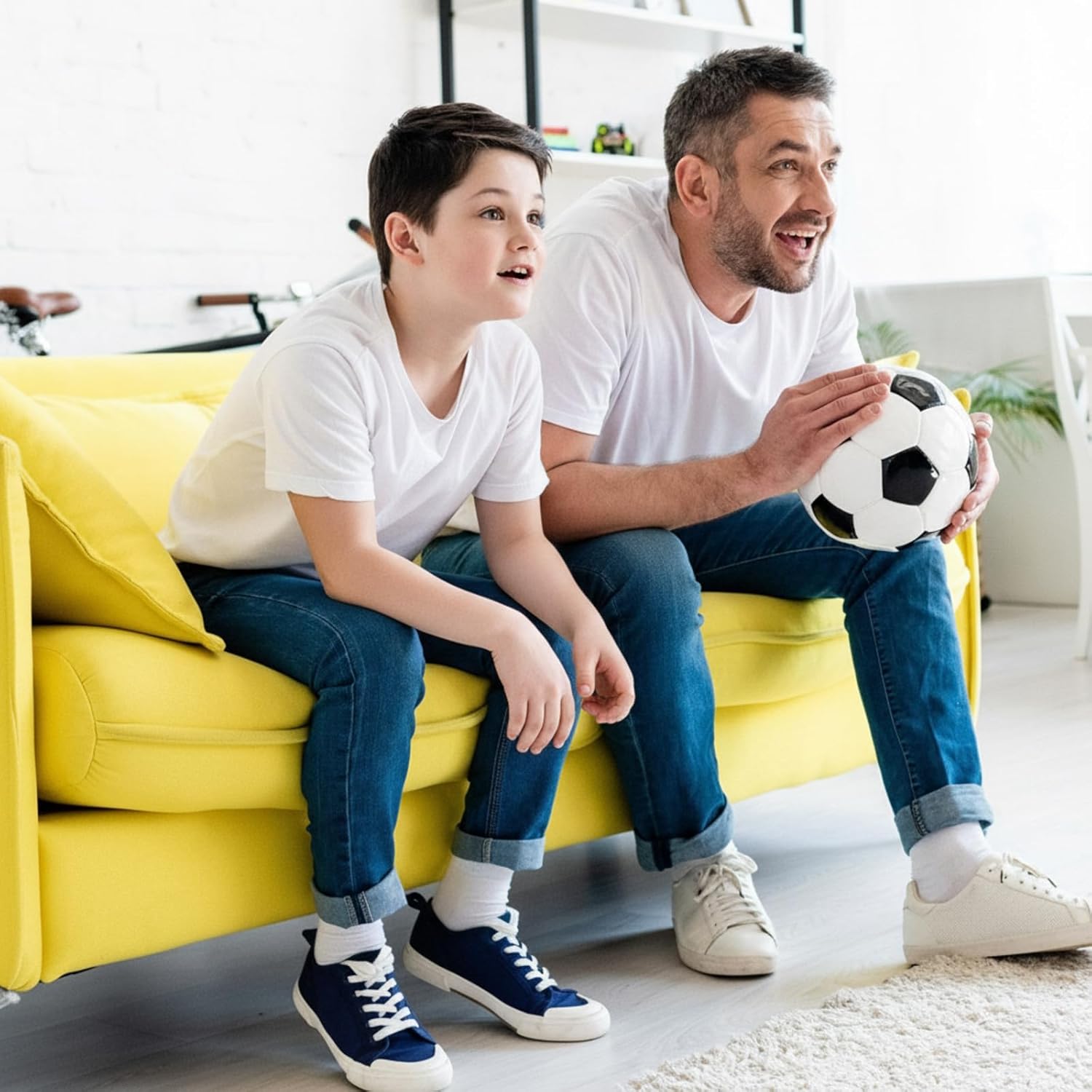 Funtery 3 Pcs Children's Referee Shirt Costume Black and White Stripe Umpire Jersey Whistle Yellow Penalty Flag for Halloween - Image 4