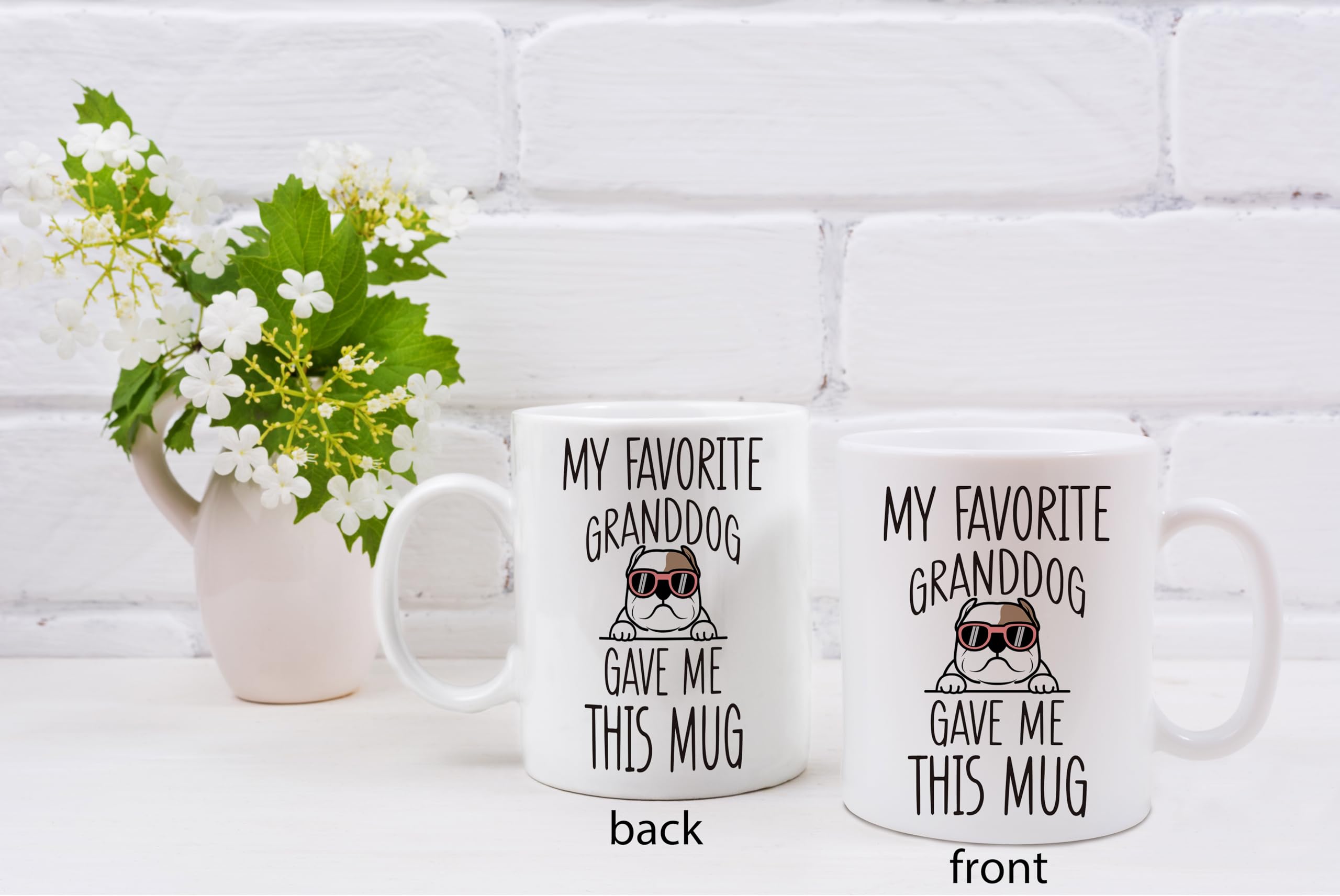 Amazon.com | QASHWEY American Bulldog Dog Grandma Gifts Coffee Mug