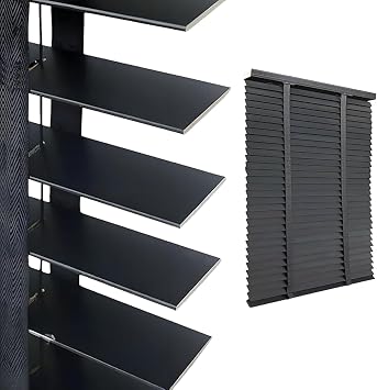 Wood Home Window Blinds, 2 inch Slats Cordless Darkening Privacy Wooden Blinds, Horizontal Wooden Venetian Shades for Office Living Room Bathroom Easy Installation 16 28 32 40 64 75 inBlack