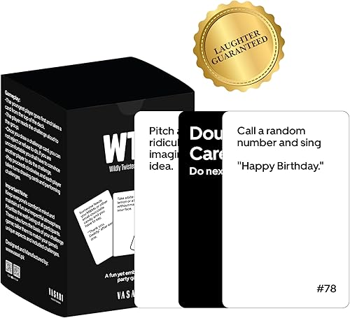 Vasari Juego de cartas salvajemente retorcido y divertido, 120 desafíos, perfecto para parejas, familias y noches de juego