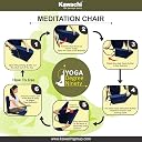 Kawachi Right Angle Back Support Portable Relaxing Folding Yoga Meditation Floor Chair Easy to Carry (I114-V-Maroon) gallery image