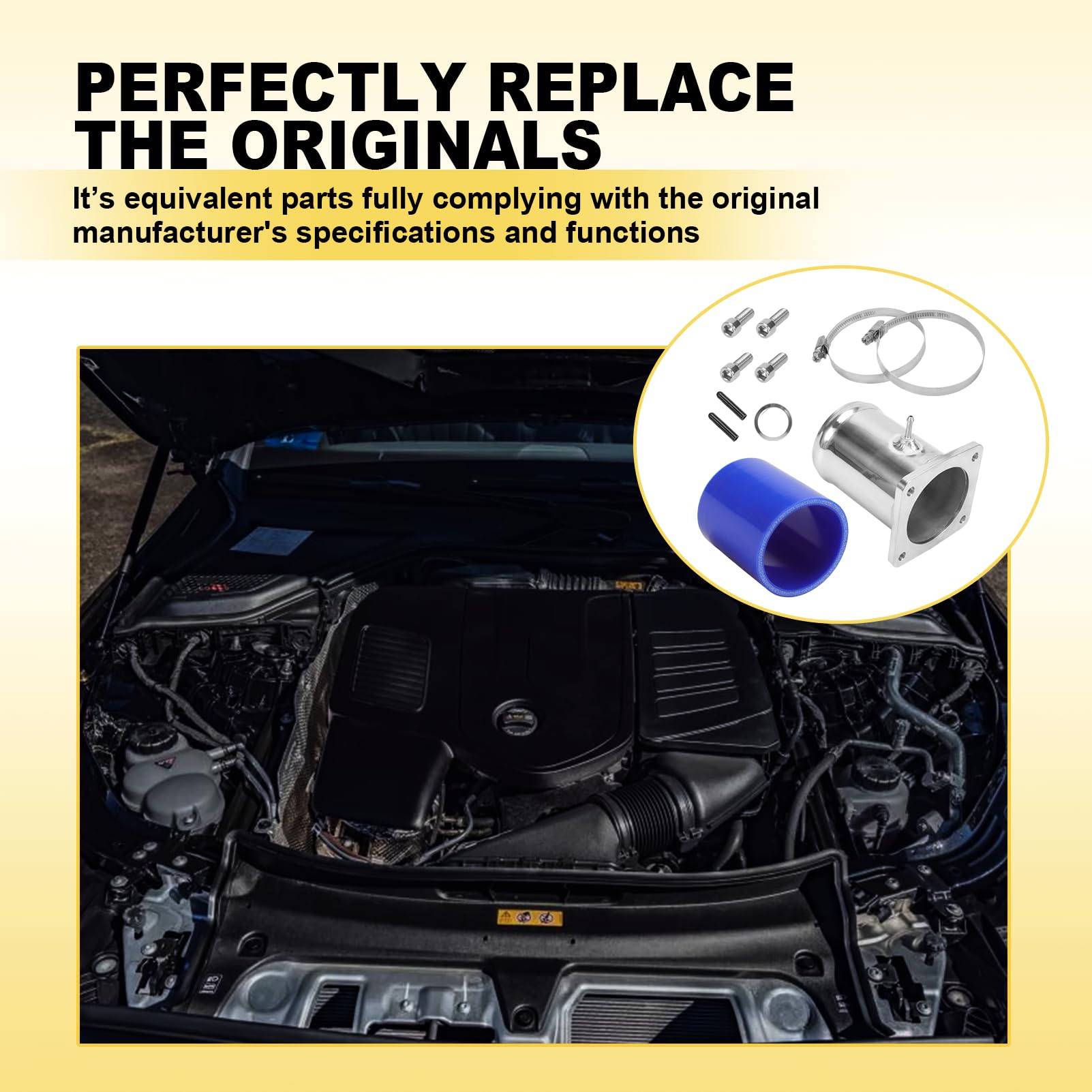 Kit Supresión EGR para Mercedes-Benz E300 W210 S210 OM606 3.0 TD 1995-2002, Kit Eliminación Válvula Aluminio