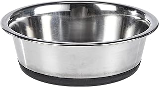 Kerbl Hundenapf Edelstahl, Hundefressnapf Wassernapf, rutschfest, 425 ml product image