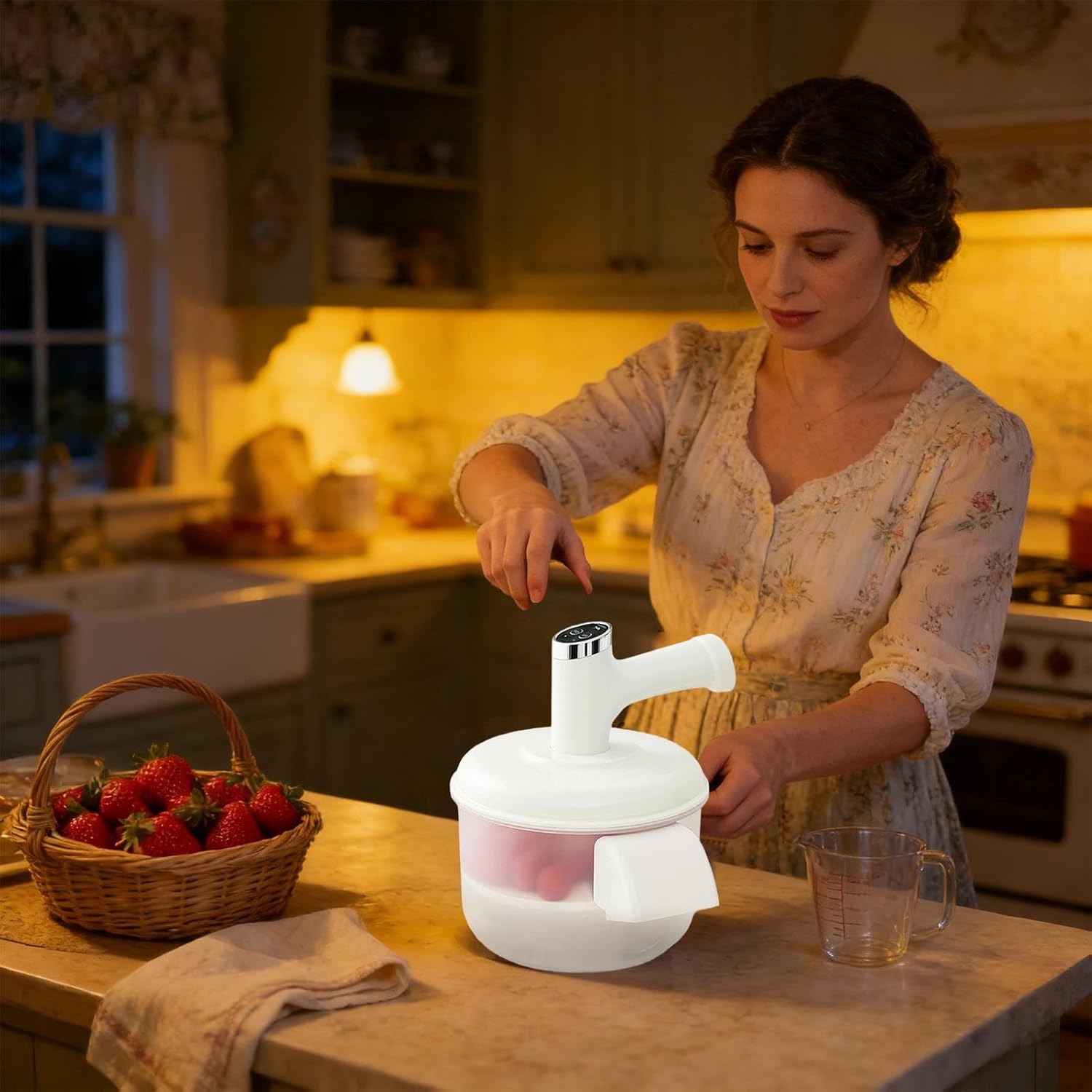 Grape Peeler - Vegetable Skin Remover Tool,Automatic Electric Grape Peeler,for Home Small Fruits Berries Tomato Cherry Garlic Camping Travel Picnic