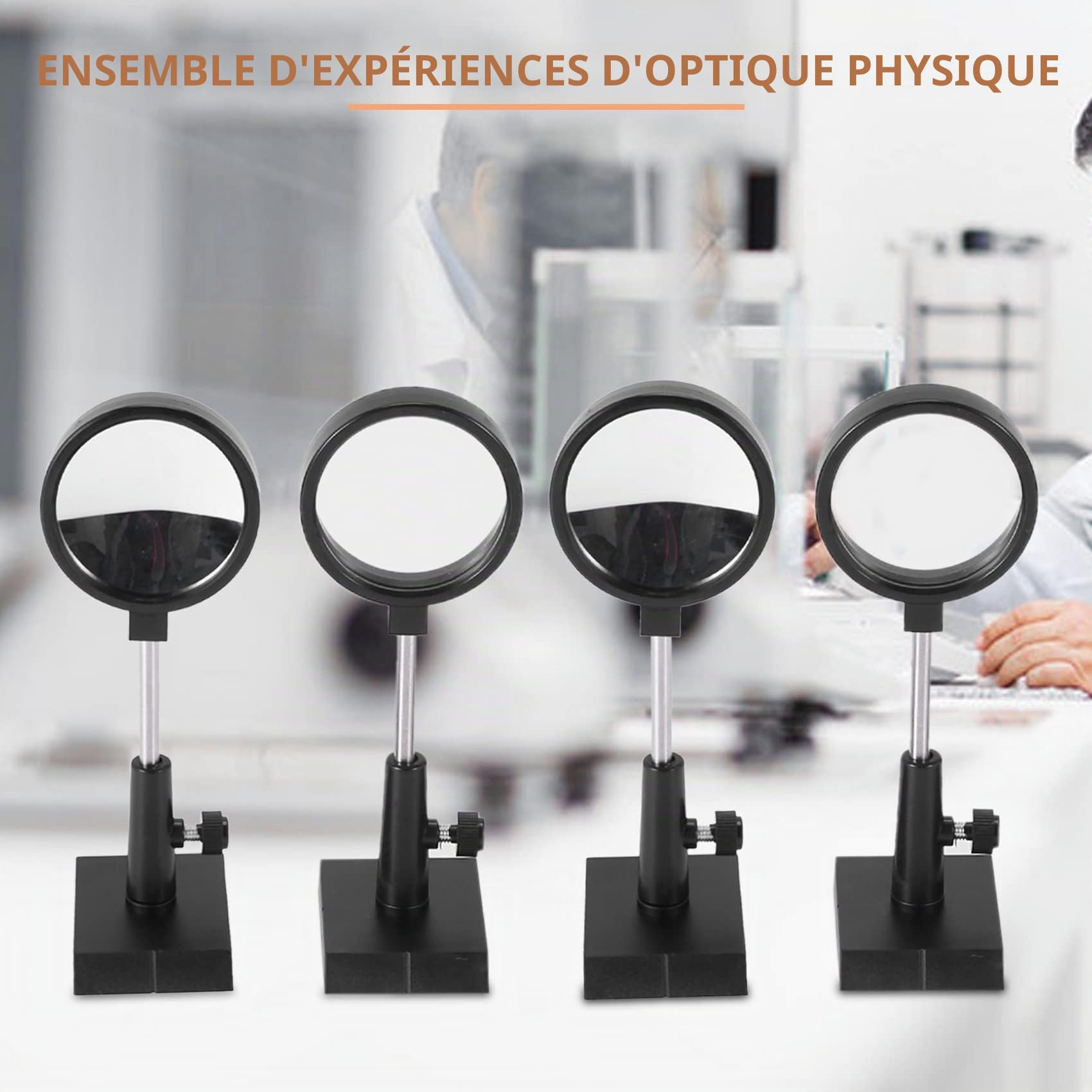 Ensemble D'ExpéRiences D'Optique Physique Lentille Convexe Lentille Concave Triangulaire Plan Miroir Lentille Optique Miroir Convexe