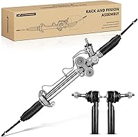 A-Premium 3PCS Hydraulic Power Steering Rack & Pinion with Tie Rod Ends for Chevy Silverado 1500 & GMC Sierra 1500 2007-2013