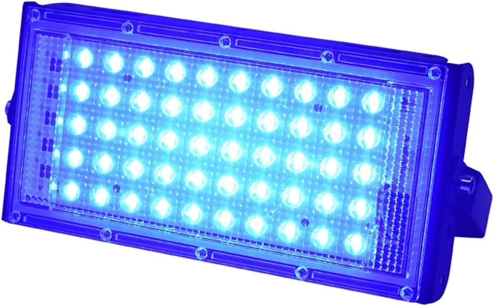 YTBHSHXZ Outdoor Lights， IP65 LED Street Lamp Red Blue Green Landscape Lighting for Garden, Backyard, Garage, Doorways(Blue 50W)