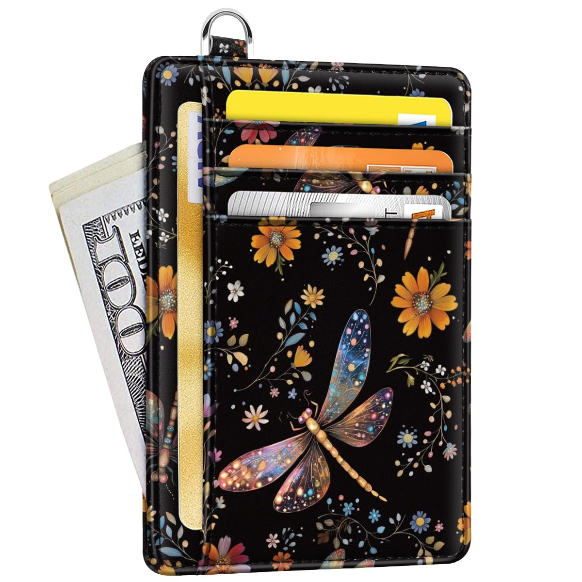 Coco Rossi Slim Credit Card Holder Wallet Women Thin Minimalist Card Cases