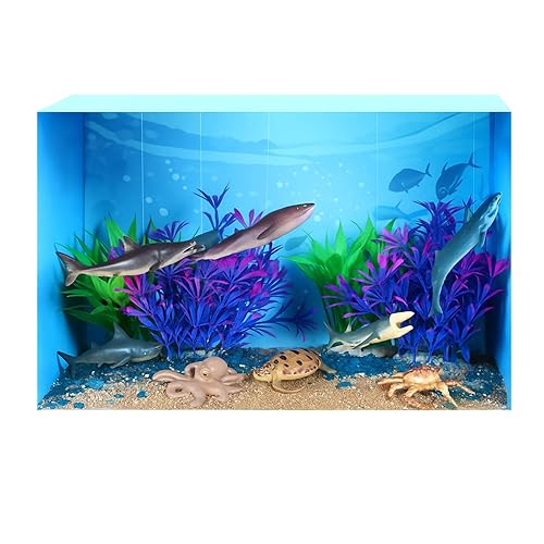 23 Pcs Ocean Diorama Kit Under the Sea Animal Figure