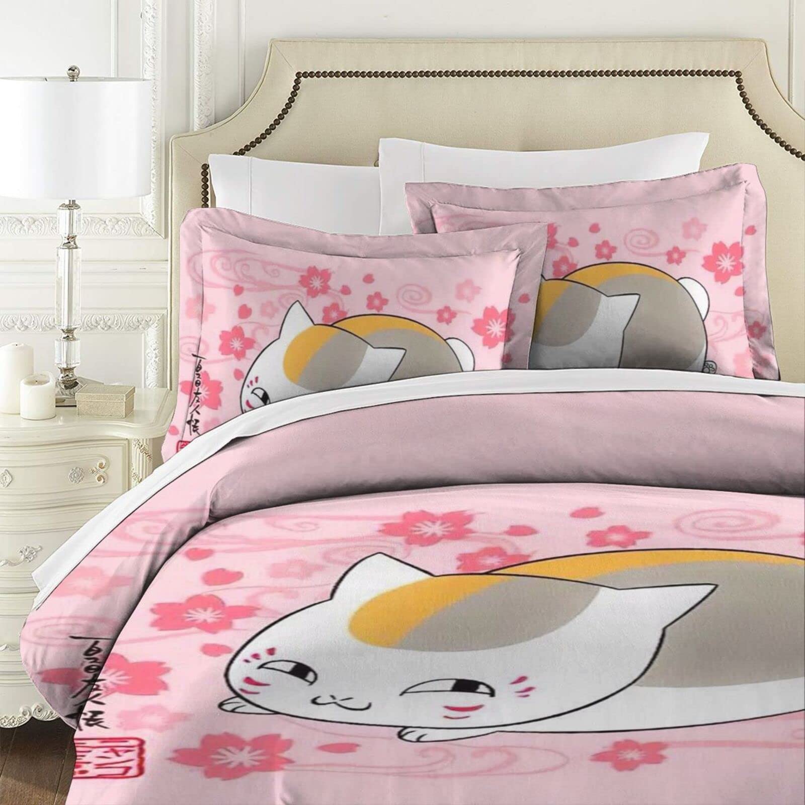 夏目友人帳 掛けふとんカバー 枕カバー Amazon｜夏目友人帳 ニャンコ先生 布団カバー 3点セット シングル 寝具