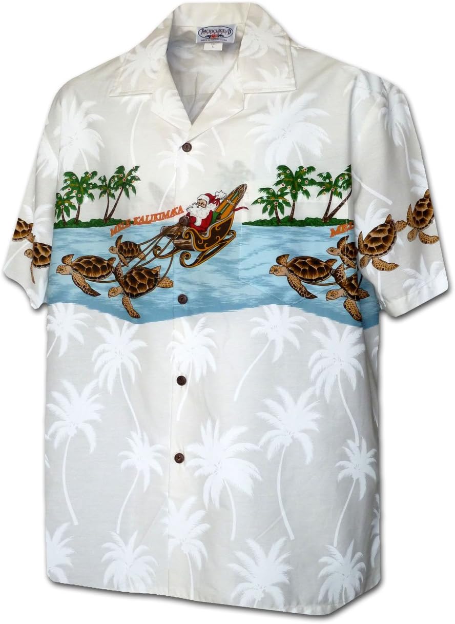 Turtle Sleigh Santa Men's Christmas Shirt