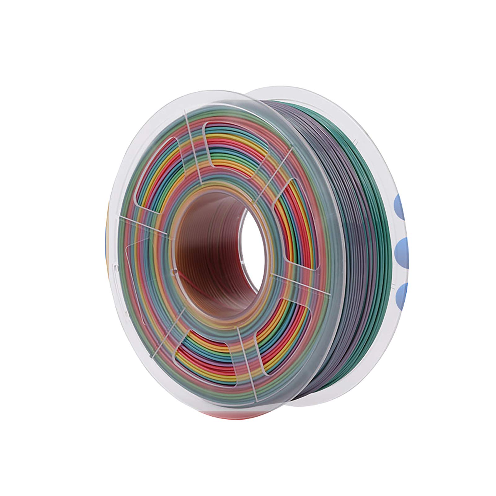 Rainbow Pla Filament 1.75mm Gradiente 3d Impresora Rainbow Filament Color Mezclado Filamento FDM Una Bandeja De Impresión Multicolor PLA1 Kilogramo Carrete Material De Impresión Filamento Filamento Co