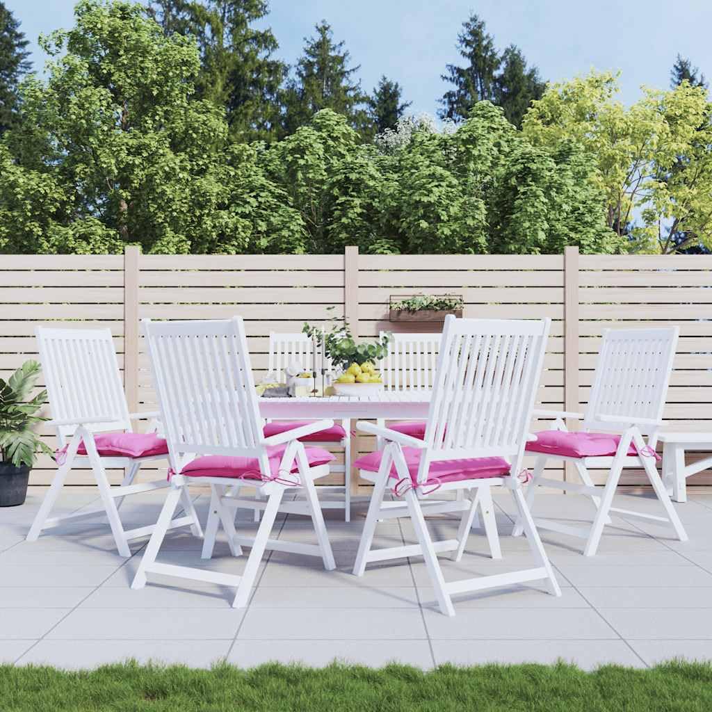 Coussin de chaise de jardin rose lot de 6 pour sublimer votre terrasse balcon et salle à manger