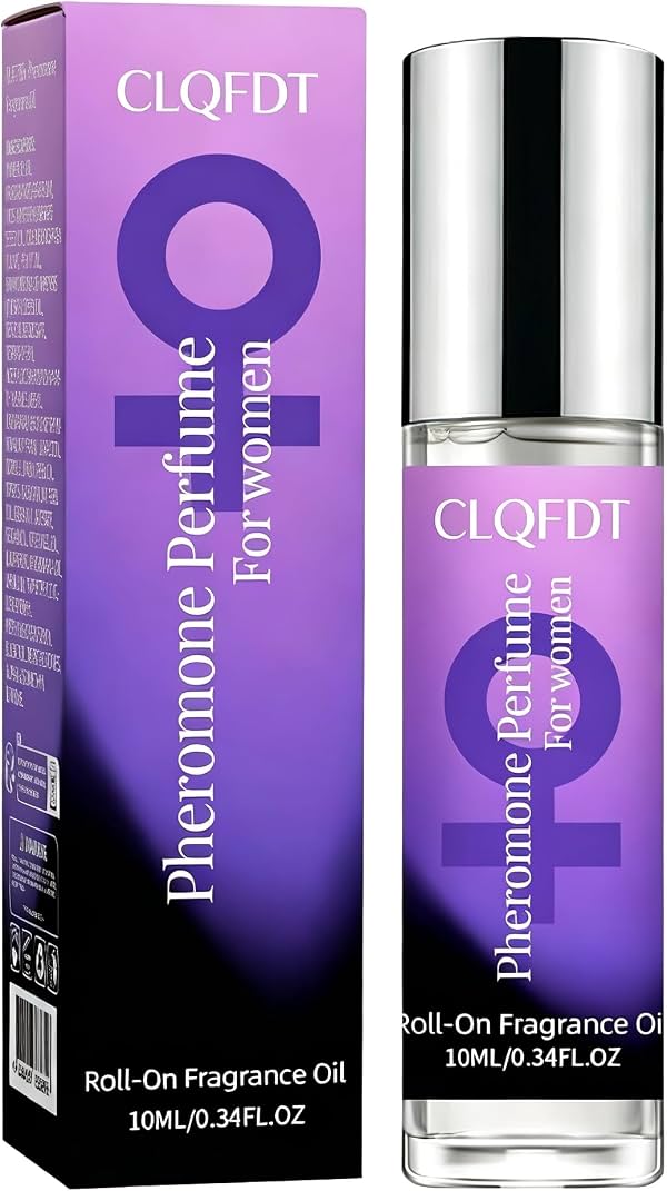 Perfume Roll-On de Feromonas para Mujer 10ml Portátil Esencial | Mezcla de Aceite Perfumado de Larga Duración con Notas de Salida de Cítricos y Hojas Verdes | Base Almizclada Floral Tropical y Amaderada, 0.34 oz (Pack de 1)