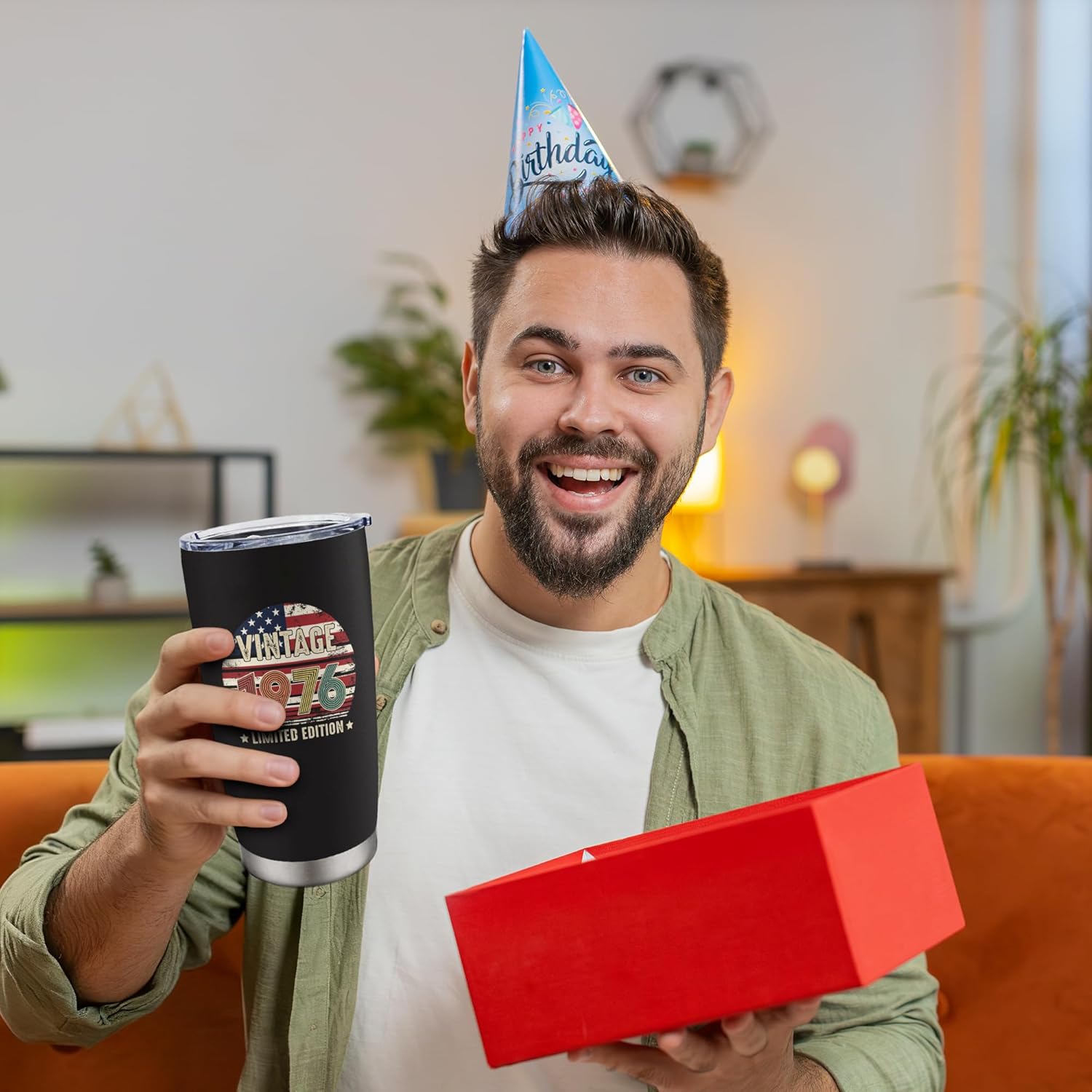 50th Birthday Gifts for Women Men - Vintage 1976 Tumbler 20 Oz - 50th Birthday Decorations for Him Her - 50 Year Old Gifts for Mom, Dad, Wife, Husband - Image 7