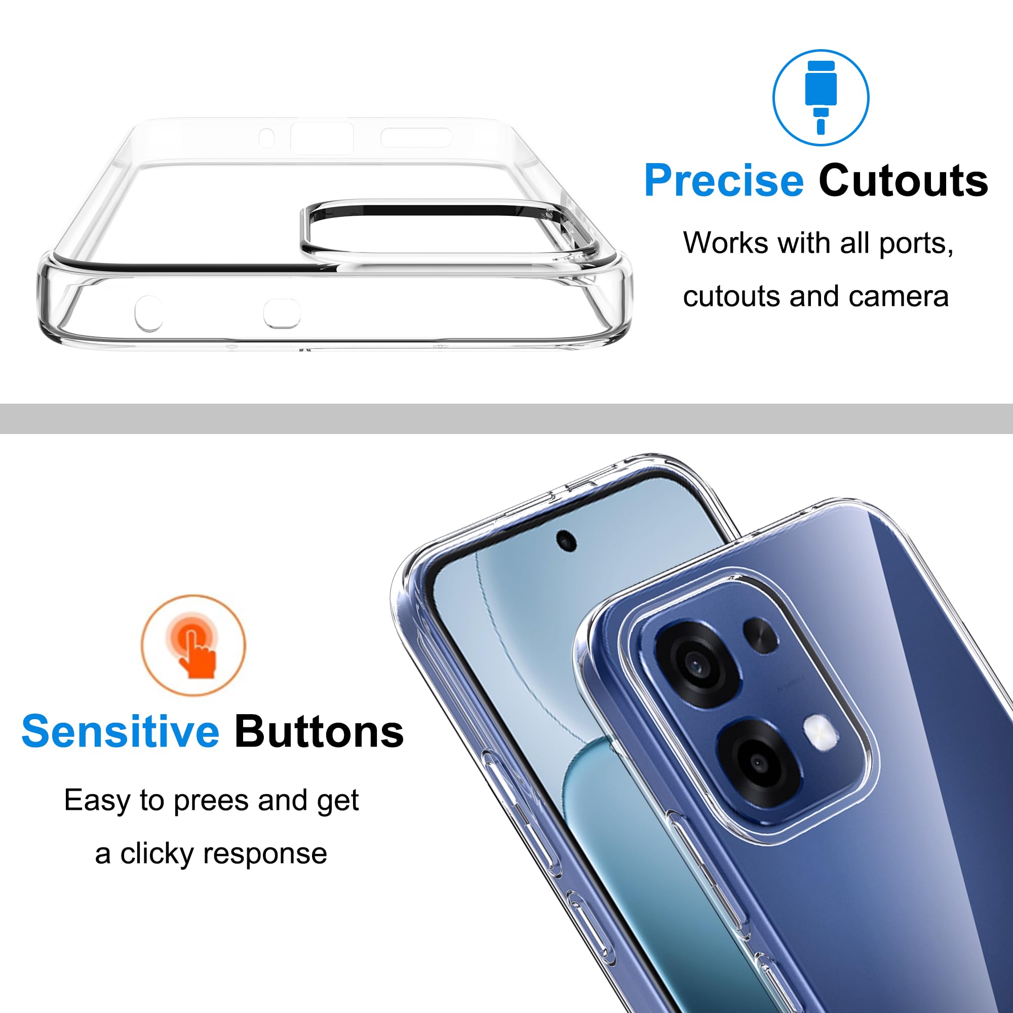 Coque Transparente Ultra Fine Pour Realme C75 - ZZjoOoj - TPU Souple Anti-Jaune