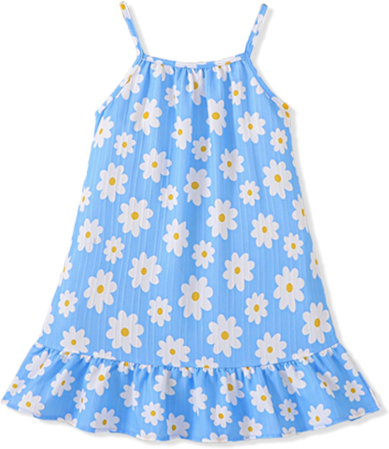 Toddler Girls Dresses 2-7T Smocked Summer Sundress Kids Beach Casual Outfits