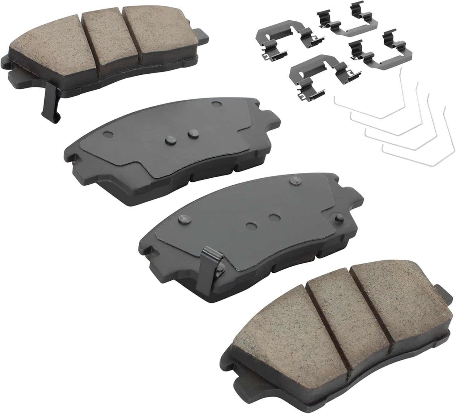 QUALITY-BUILT Front Ceramic Brake Pads, Premium 1001-1847C, Compatible with 2016-2022 Hyundai/Kia (Elantra,Sportage,Tucson)