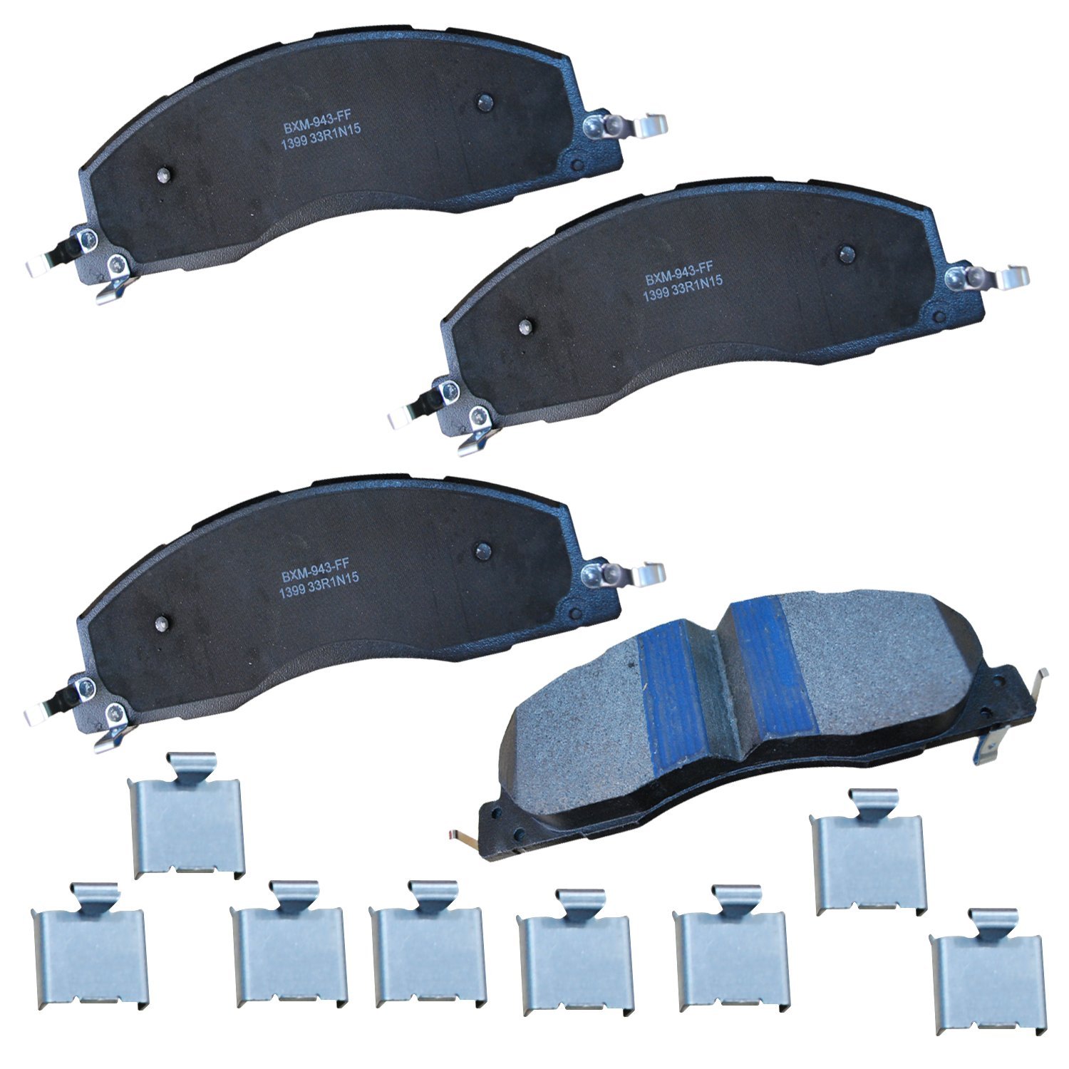 Bendix Premium SBM1399 Semi-Metallic Front Brake Pads for Dodge Ram 2500 2010-2009, Ram 3500 2010-2009, Ram 4000 2010-2009, Ram 2500 2018-2011, 3500 2018-2011, 4000 2014-2011