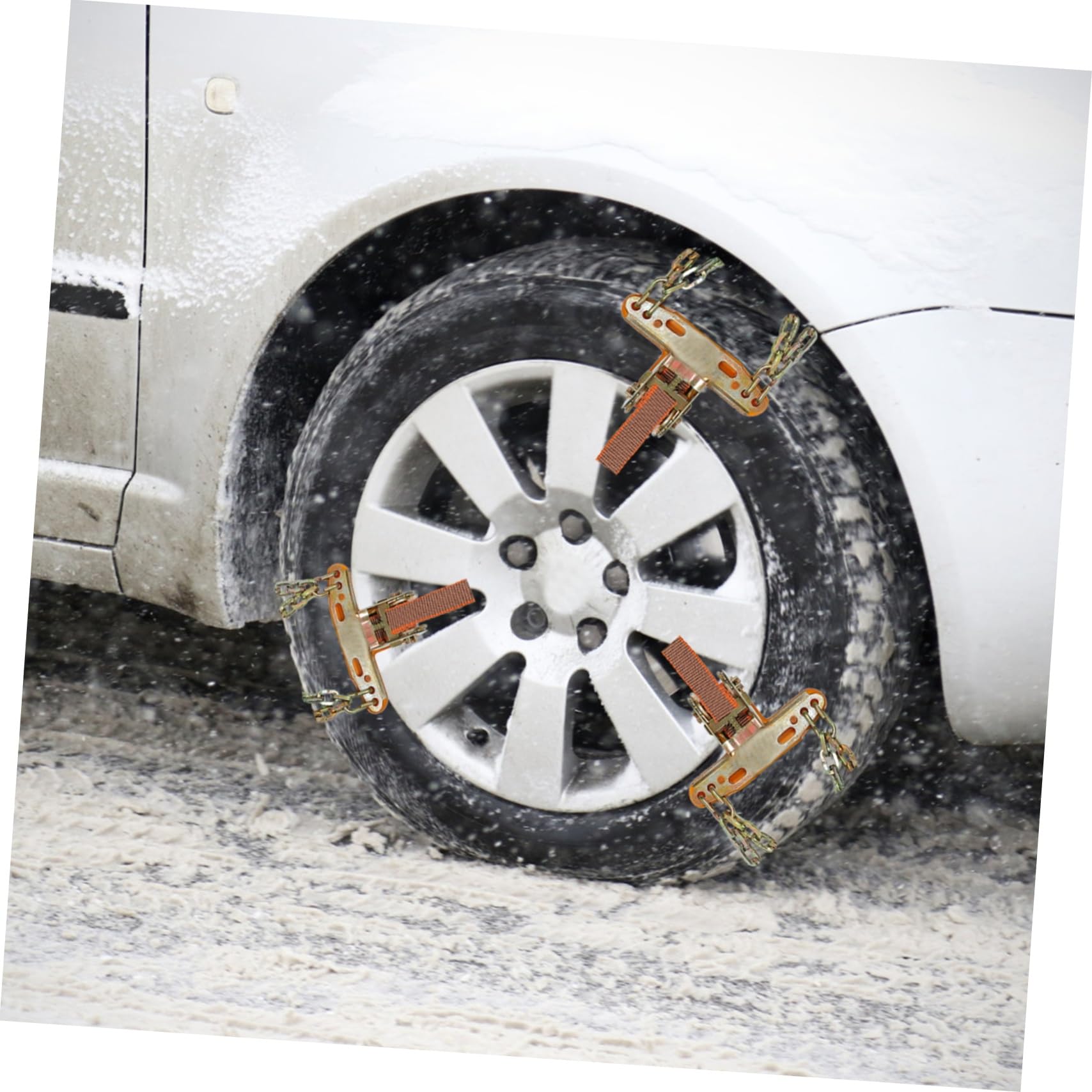 Alipis 2pezzi Catene Da Neve Per Auto Catene Antiscivolo Per Pneumatici Per Auto