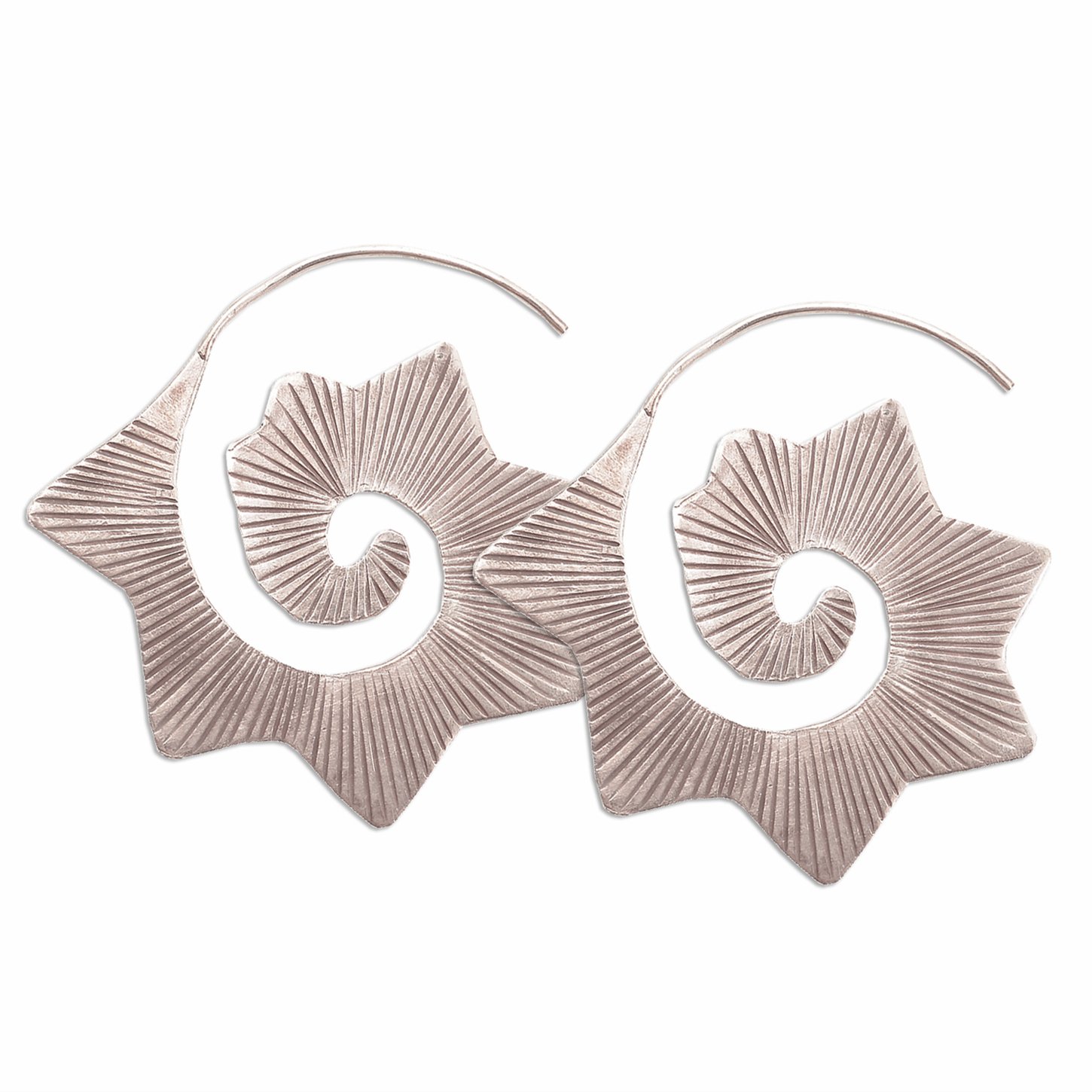 Karen Hill Tribe EarringTHAI DESIGN EARRINGS PURE SILVER KAREN HILL TRIBE