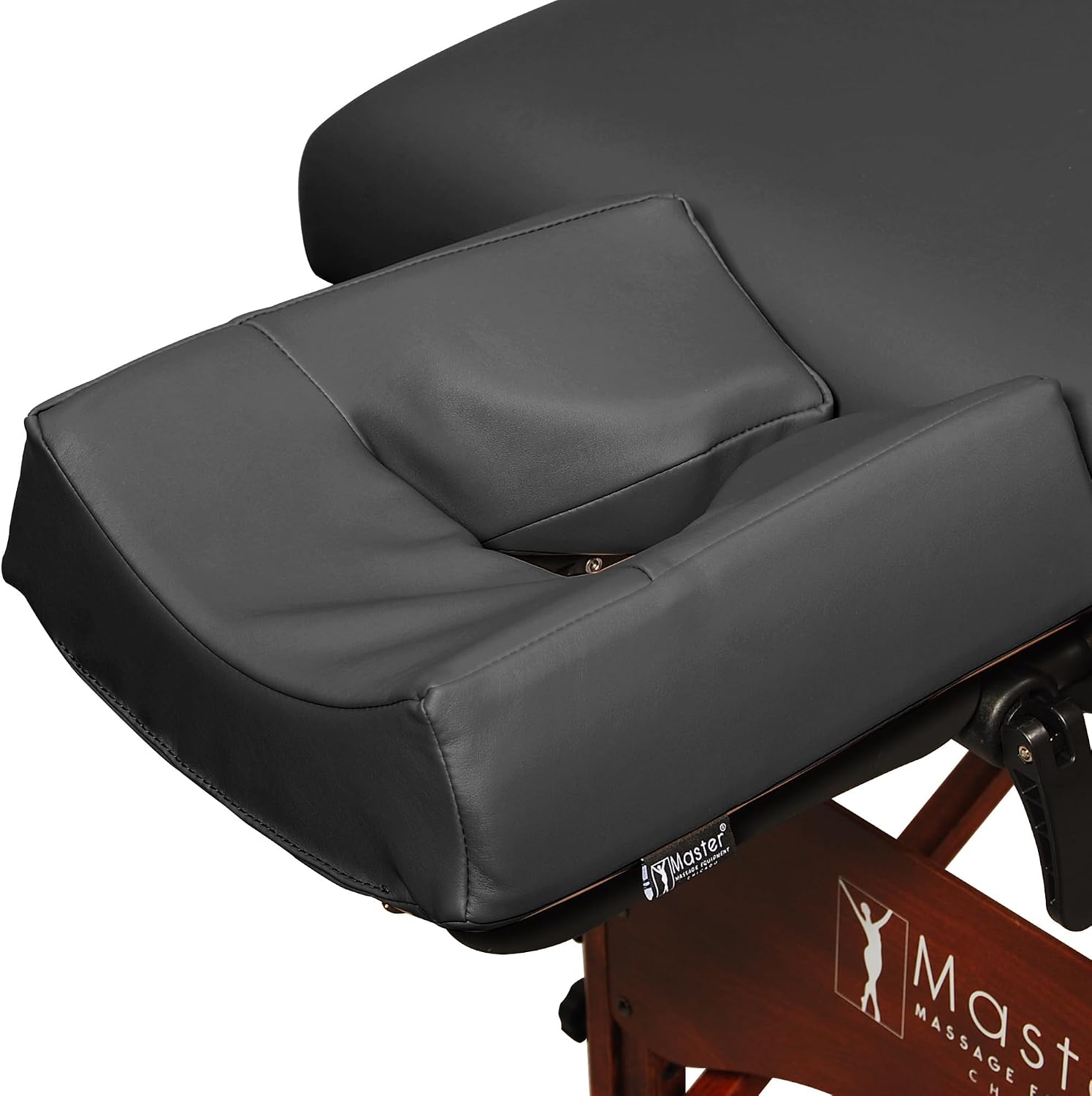 Ergonomic Massage Headrest Pillow — Universal Memory Foam Face Cushion for Spa & Therapy Tables by Master Massage, Cream