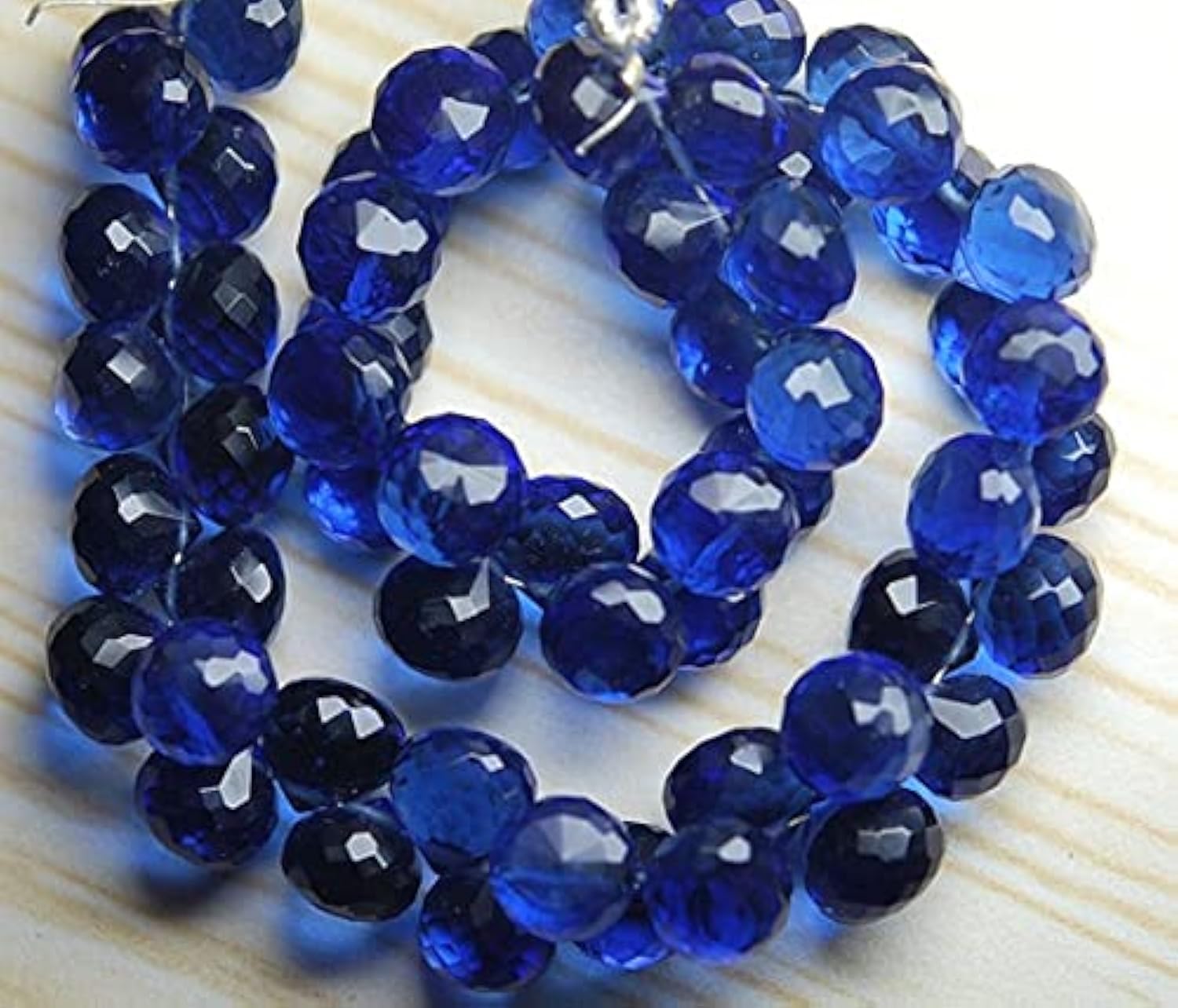 Kyanite quartz bleu briolettes en oignon de qualité supérieure LKBEADS