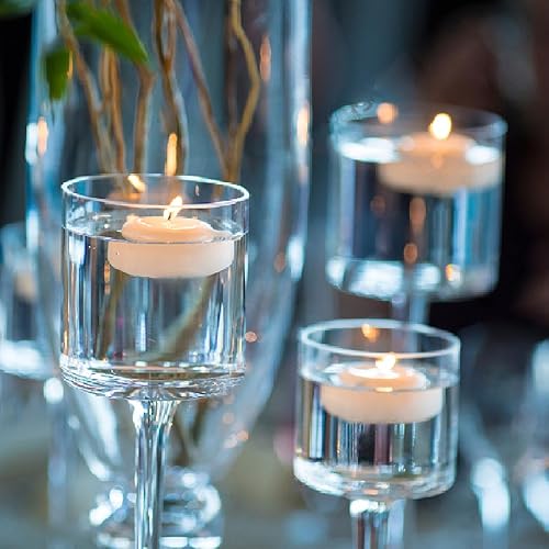 Miniatura 7 de Velas flotantes de 3 pulgadas sin perfume de cera sin goteo de 13 a 15 horas de combustión, paquete de 12 velas de fiesta de boda, para centros de