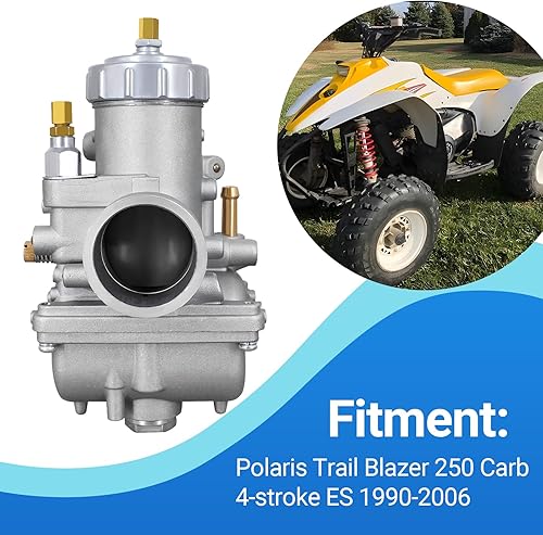 Miniatura 2 de Carburador compatible con Polaris Trail Blazer 250 1990-2006 Carb 4 tiempos ES Xplorer 250 2000-2002 3130424