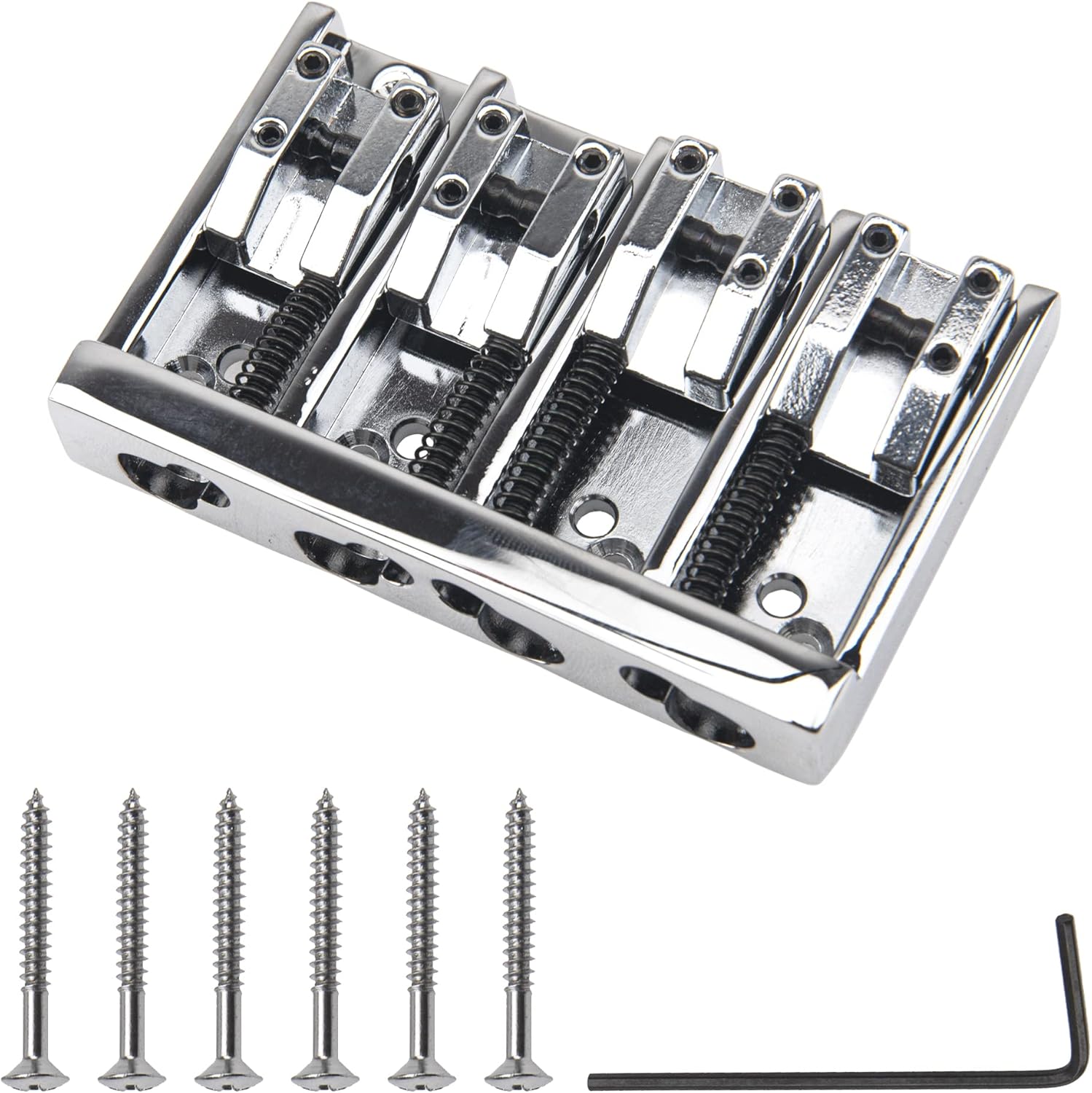 Amazon.com: 1Pcs Yootones 4 String Electric Bass Bridge High-End Roller ...