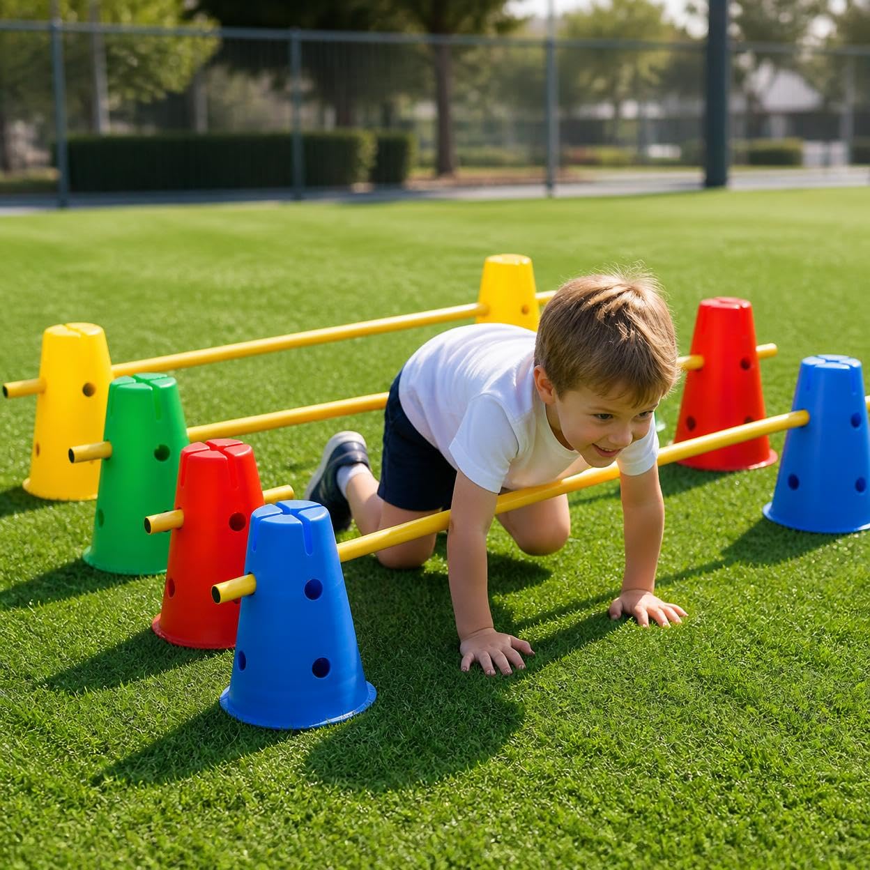 Entrenamiento Infantil Saltables con Paso Juego Interactivo para sarrollo Coordinación y Física Estructura Robusta, Style to 2