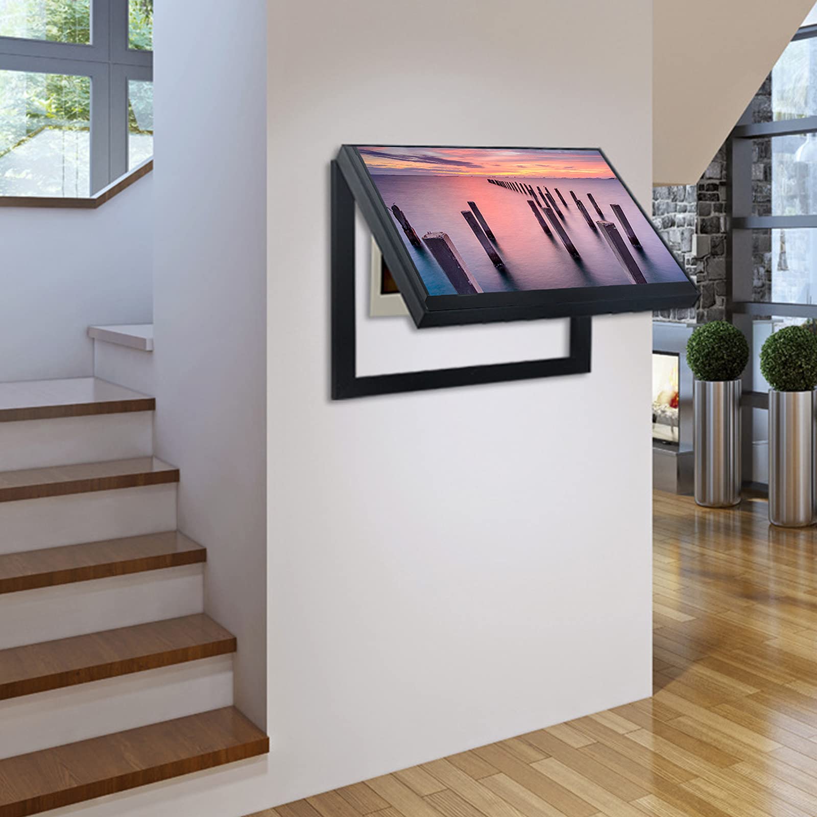 Pintura decorativa de caja de distribución, Interruptor de seguridad eléctrico creativo Pintura de pared colgante Cuadros decorativos Cubierta de panel eléctrico colgante moderno Cubiertas de medidor