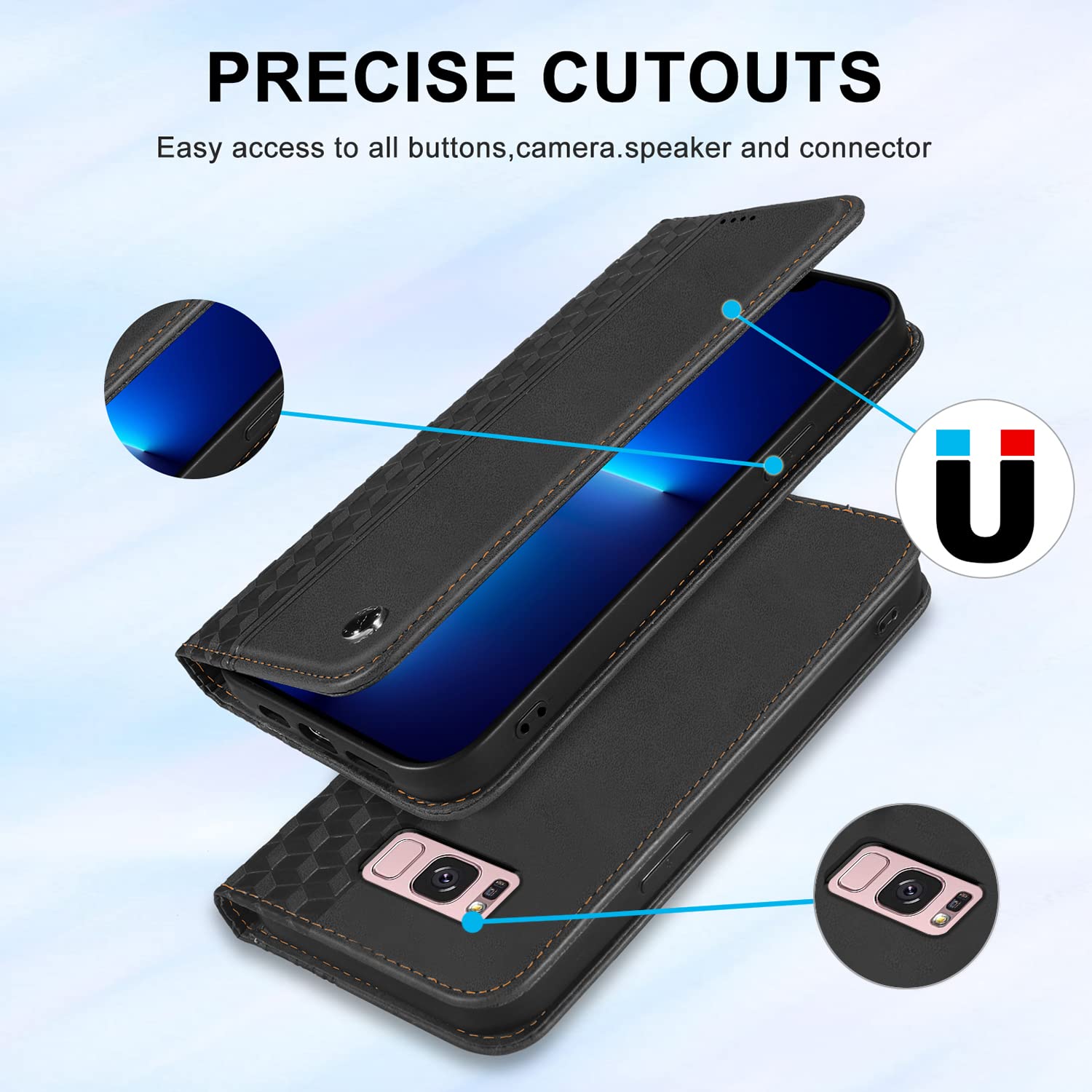 Amazon.co.jp: Samsung Galaxy S8 ケース手帳型【KEIKAIL】docomo SC