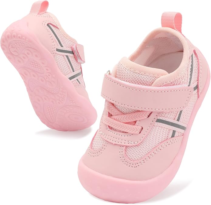 Scurtain Baby Shoes Boy Girl First Walking Shoe Infant Crib Breathable Sneakers Lightweight Barefoot Shoes for Babies