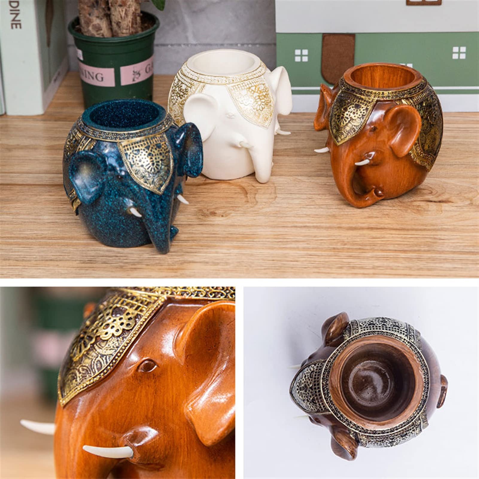 Portamatite Porta della penna moderna fatta fatta a mano Pentina di magazzino tazza da ufficio decorazione porta a penna studia study desktop matita spazzolino scatola di stoccaggio Portapenne
