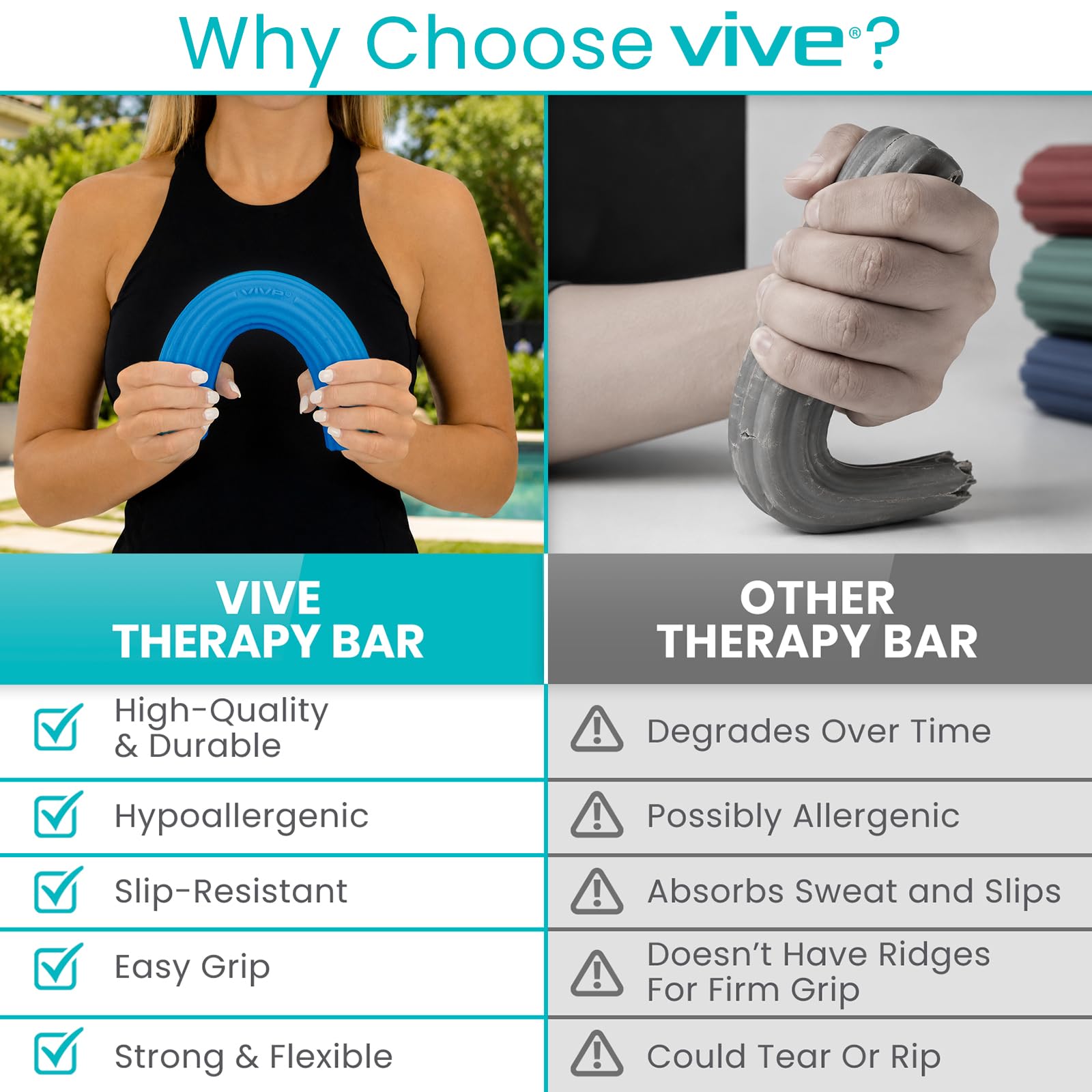 Vive Flex Therapy Bar for Tennis Elbow Relief (Medium) - Physical Therapy — Amazon image 8
