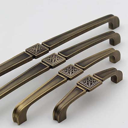 ABVIN Jali Vintage Antique for Cabinet Hardware Furniture Pulls for Cabinets Cupboards Drawers - 1 pcs (160mm (8 inch))