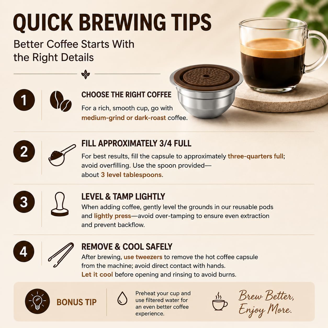 Reusable Mug-Size Coffee Pod for Nespresso Vertuo Pop, Next, Plus image 4
