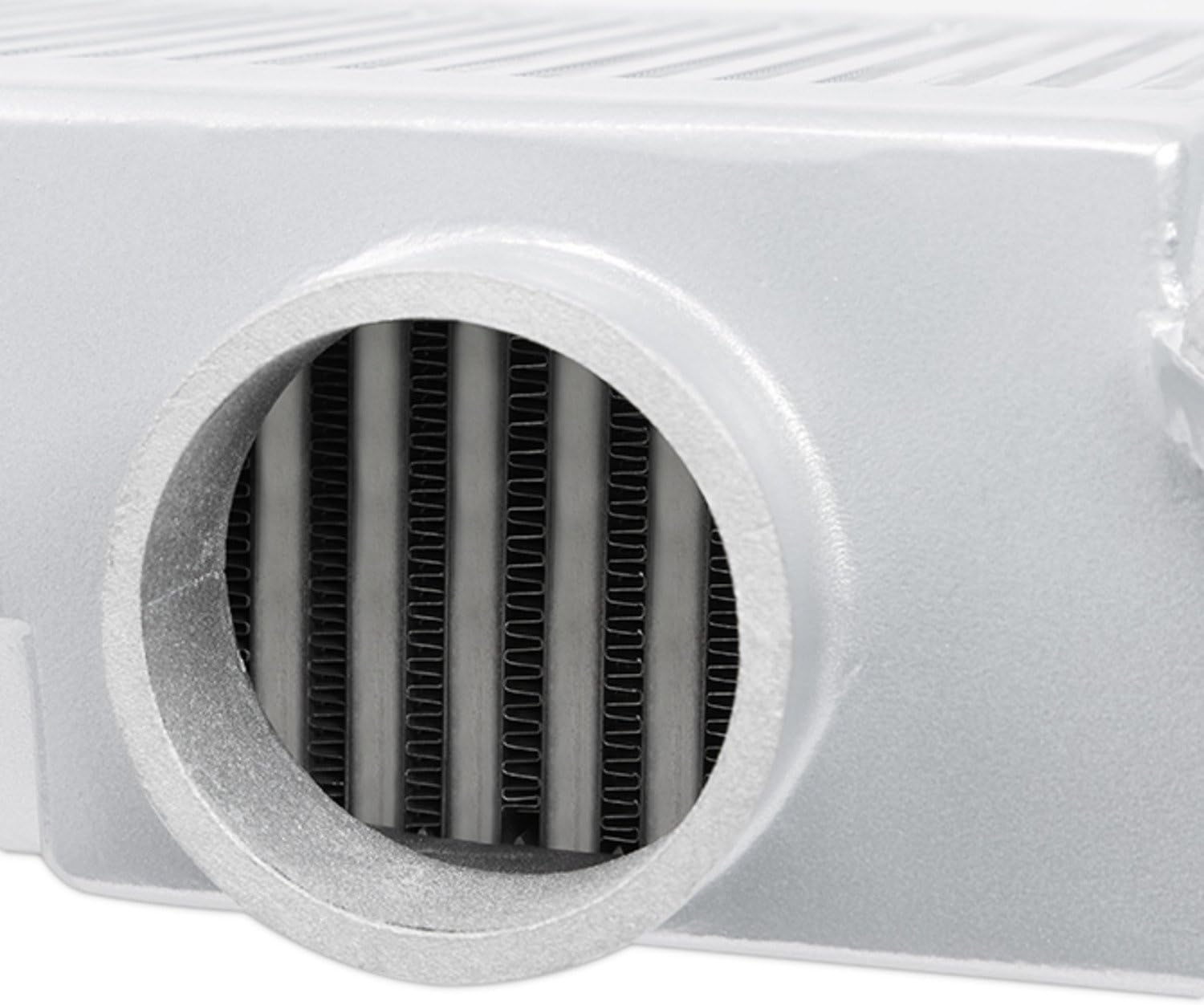 Mishimoto MMTMIC-STI-08SLBK Top-Mount Intercooler Fits Subaru STI 2008-2014 Silver Cooler, Black Hose