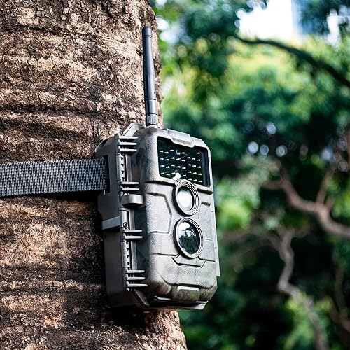 Miniatura 2 de GardePro E6 Trail Camera WiFi 48MP 1296P Cámara de juego con visión nocturna sin brillo, activada por movimiento, impermeable, para vida silvestre,