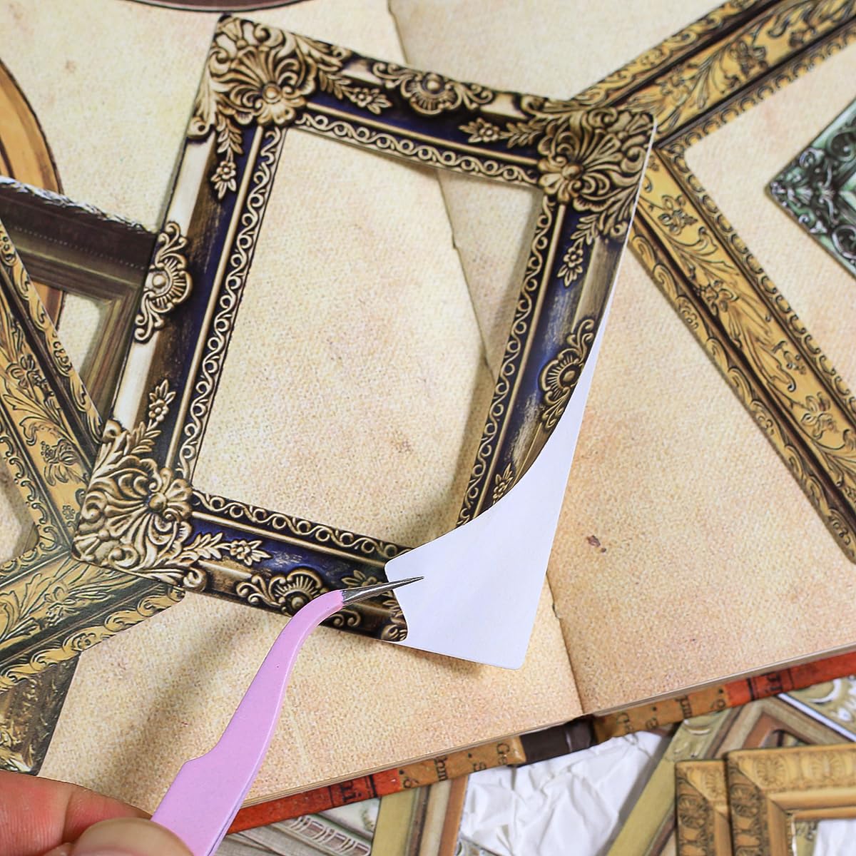 Vintage Baroque Frame Stickers - 80 Pcs for Scrapbooking -4 Vintage Baroque Frame Stickers - 80 Pcs for Scrapbooking -4