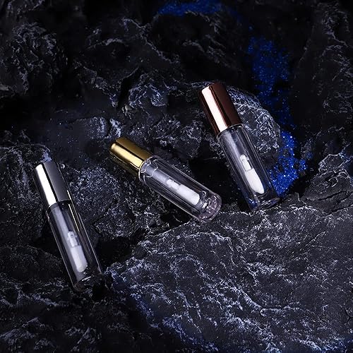 Miniatura 8 de YITOU - 12 botellas vacías de esmalte de labios, 0.2 fl oz, recipientes cosméticos transparentes con aplicador, kit de fabricación de tubos de