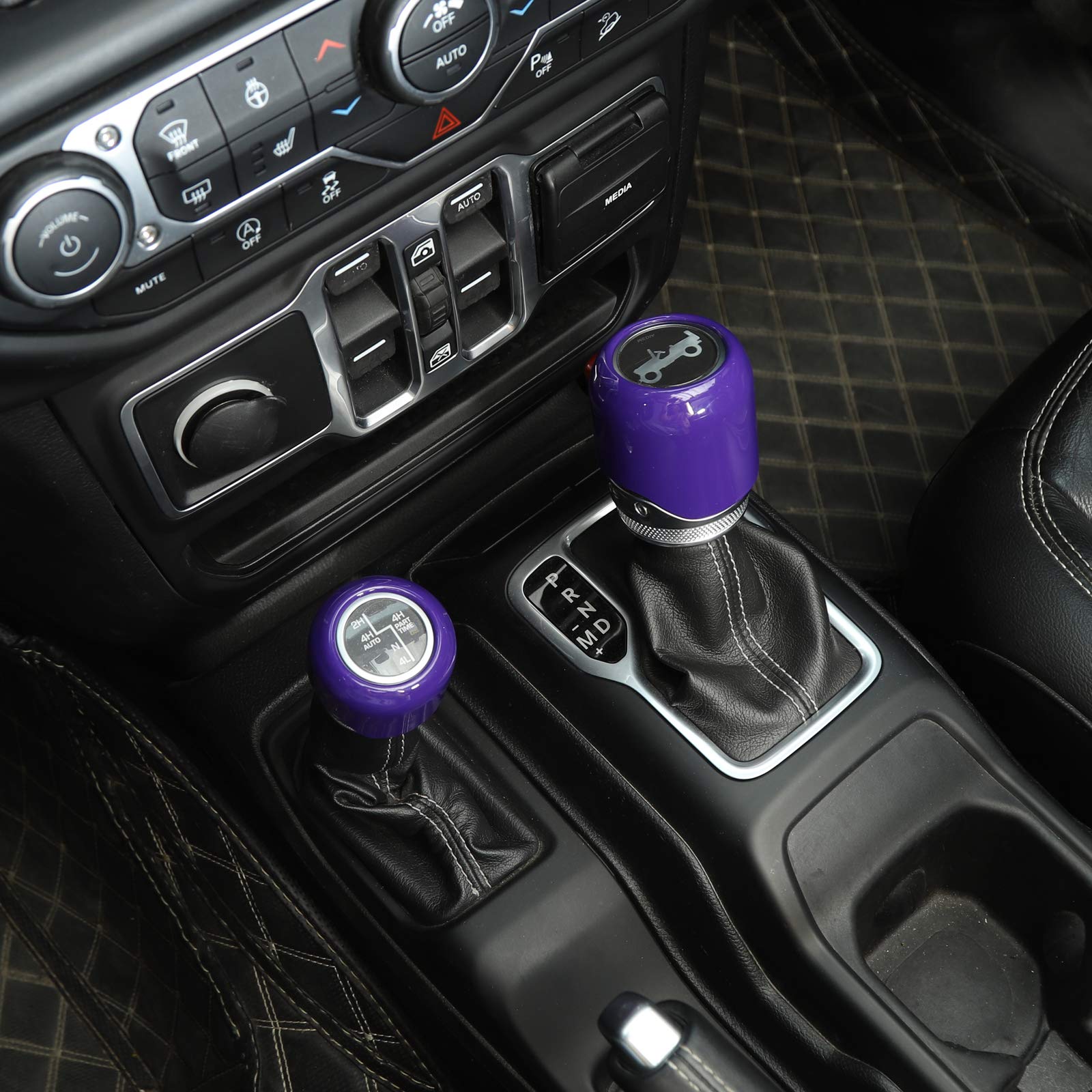 JWWY for Jeep JL Center Console Handbrake Brake Gear Shift 4WD Panel